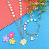 Unicorn Galaxy Charm Necklace & Bracelet Jewellery Set