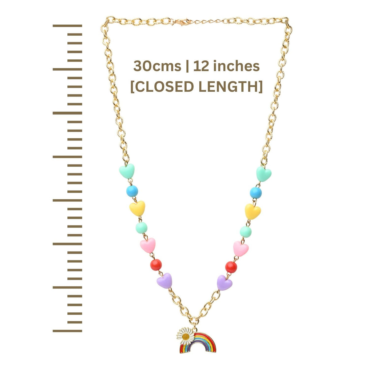 Unicorn Rainbow Charm Necklace & Bracelet Jewellery Set