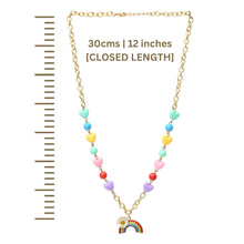 Load image into Gallery viewer, Unicorn Rainbow Charm Necklace &amp; Bracelet Jewellery Set
