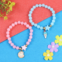 Load image into Gallery viewer, Donut Ice-Cream Charms Set of 2 Beaded Bracelets
