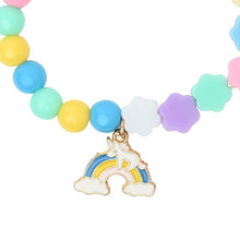 Load image into Gallery viewer, Unicorn Rainbow Charms Set of 2 Beaded Bracelets
