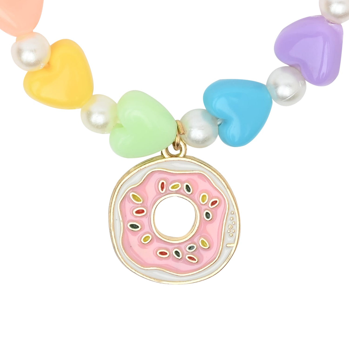 Ice-Cream Donut Charms Set of 2 Beaded Bracelets