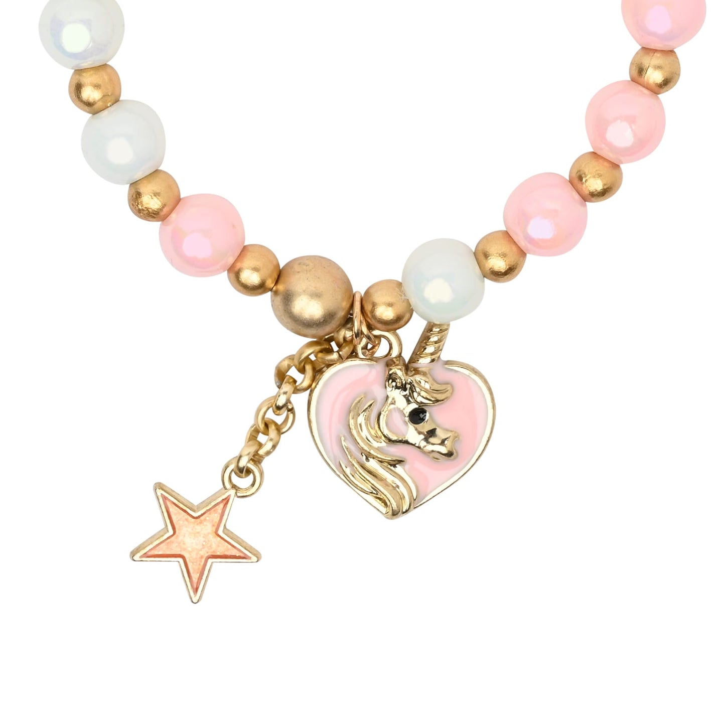 Unicorn Charm Beaded Bracelet