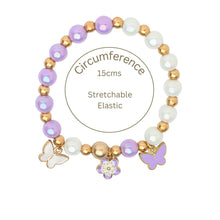 Load image into Gallery viewer, Butterfly Charms Beaded Bracelet
