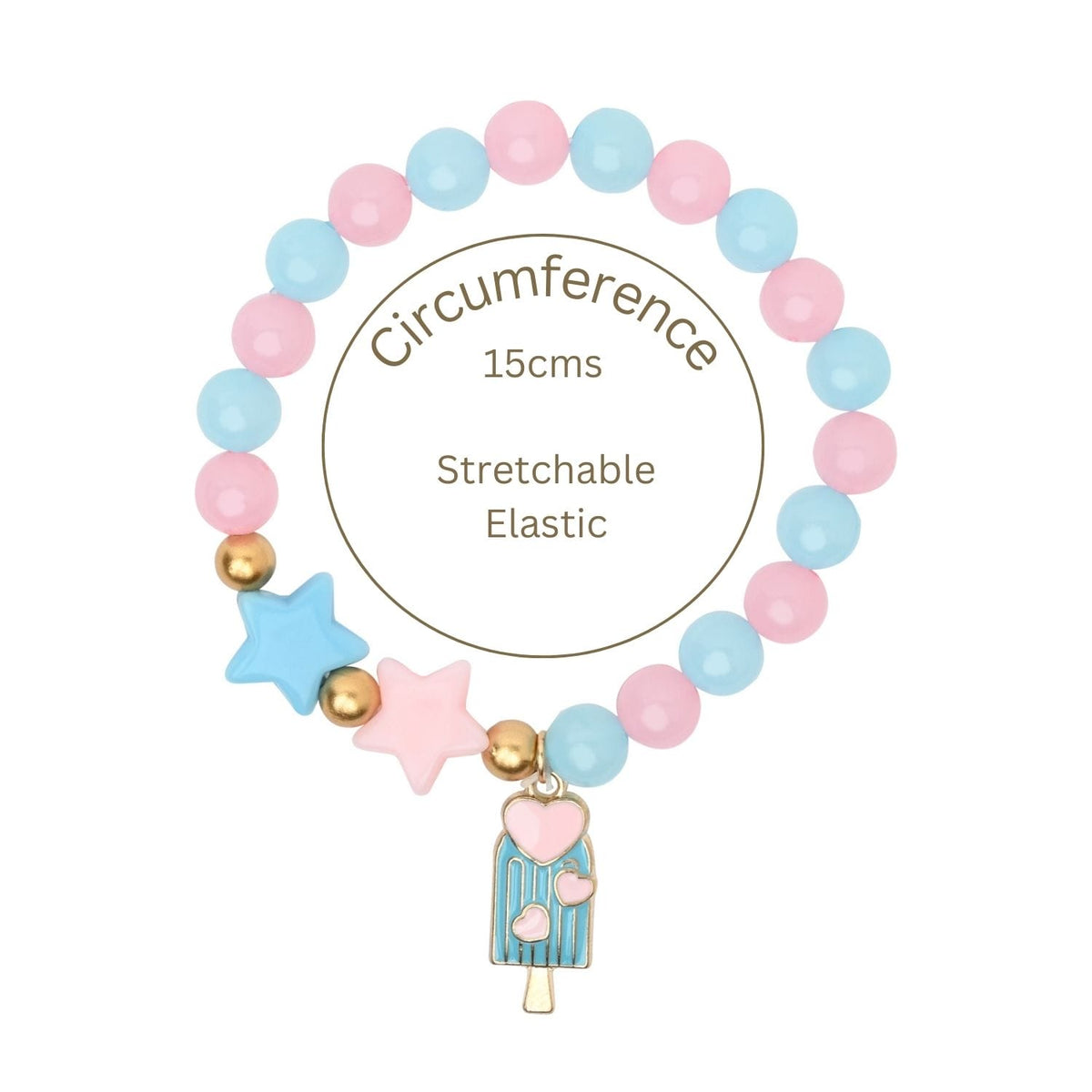 Ice-cream Charm Beaded Bracelet