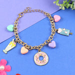 Ice-Cream Donut Charms Bracelet