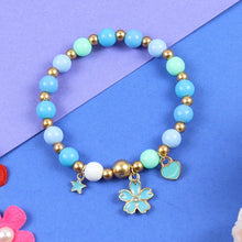 Load image into Gallery viewer, Floral Charm Beaded Bracelet
