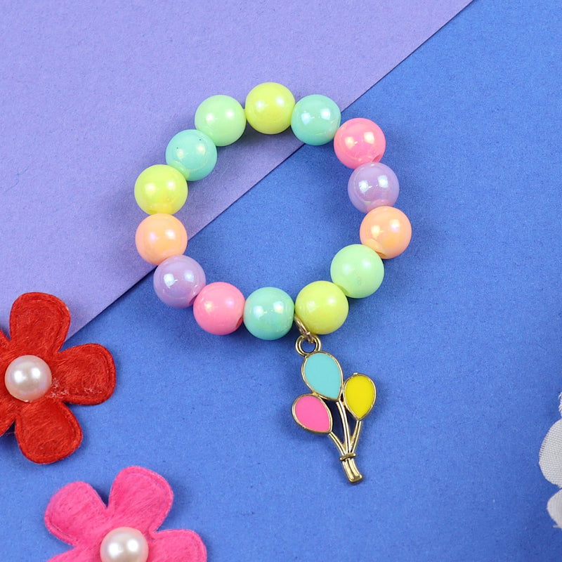 Balloons Charm Beaded Bracelet
