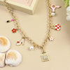 Fashion Beauty Multicharm Chain Necklace