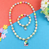 Unicorn Charm Beaded Necklace Bracelet Jewellery Set – Cute & Trendy Jewellery for Girls | Asthetika India