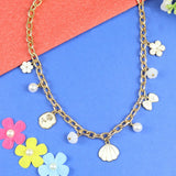 Multi-Charm Chain Necklace – Cute & Trendy Jewellery for Girls | Asthetika India