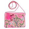 Embroidered Fabric Tasselled Sling Bag for Girls - Pink