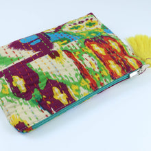 Load image into Gallery viewer, Fabric Tasselled Pouch - Colourful Abstract
