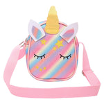 Unicorn Glitter Sling Bag - Light Pink