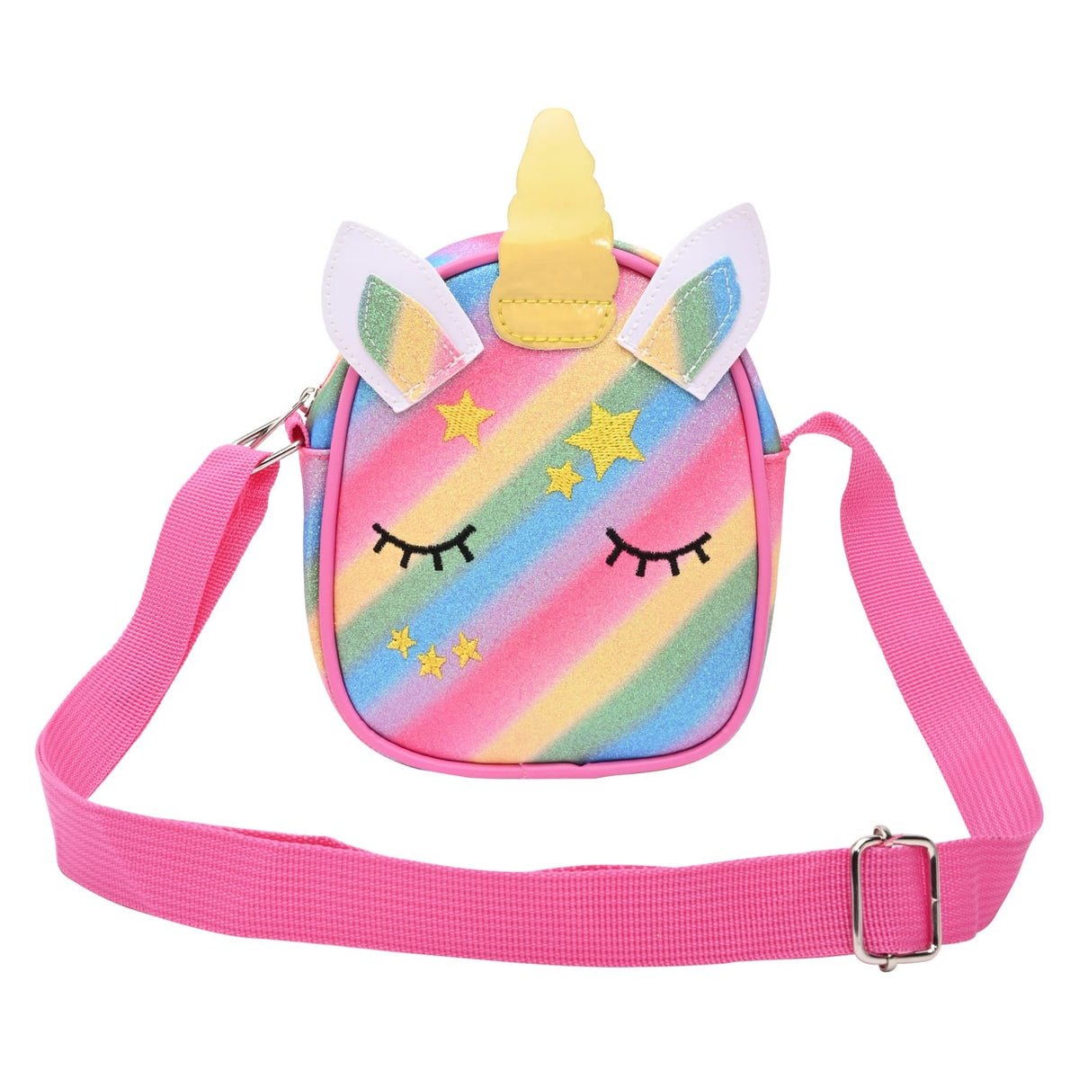 Unicorn Glitter Sling Bag - Pink