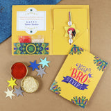 Graduate Degree Charm Rakhi in Greeting Card with Roli Chawal