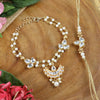 White Kundan Rakhi and Bracelet Bhaiya Bhabhi Rakhi Pair