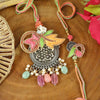 Embroidered Butti Oxidized Pendant Bhaiya Bhabhi Rakhi Pair [EMB25-015]