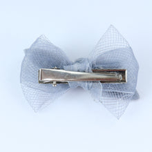 Load image into Gallery viewer, Bow Hair Clip Grey
