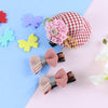 Hat & Bow Hair Clips - Set of 3 - Red