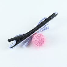 Load image into Gallery viewer, Pom Pom Hair Clips - Set of 2 - Pink
