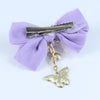 Butterfly Bow Hair Clip - Purple