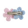 Floral Hair Clips [Set of 2] - Blue & Pink