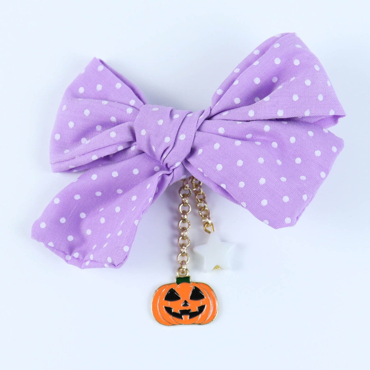 Halloween Pumpkin Bow Hair Clip