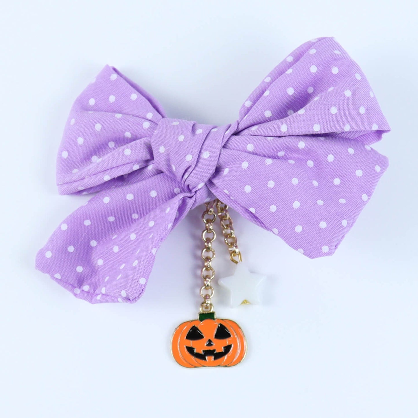 Halloween Pumpkin Bow Hair Clip