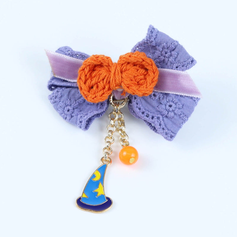 Halloween Witch Hat Bow Hair Clip