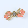 Floral Butti Ethnic Hair Clip for Girls Pink