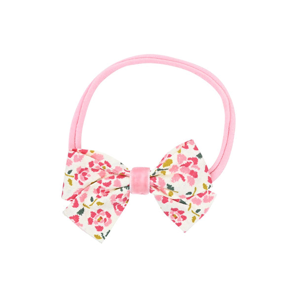 New Born Soft Head Band Fancy Bow - Pink