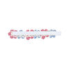 Chequered Florals Soft Head Band - Red Blue