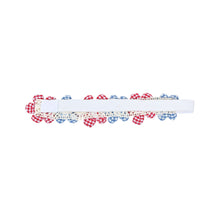 Load image into Gallery viewer, Chequered Florals Soft Head Band - Red Blue
