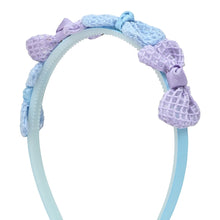 Load image into Gallery viewer, Textrued Bows Hair Band - Blue
