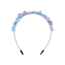 Load image into Gallery viewer, Textrued Bows Hair Band - Blue
