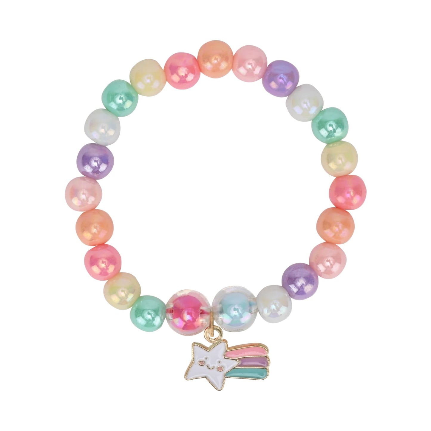 Stars Beaded Bracelet & Hair Clip Set