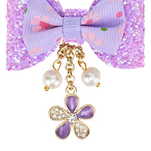 Load image into Gallery viewer, Glitter Hanging Charms Hair Clip
