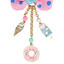 Load image into Gallery viewer, Hanging Charms Polka Dot Bow Hair Clip
