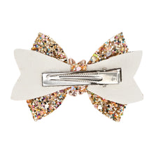 Load image into Gallery viewer, Glitter Floral Charm Hair Clip
