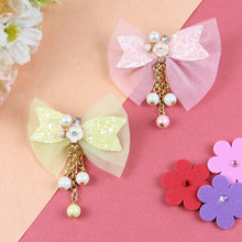 Load image into Gallery viewer, Glitter Bows Hair Clips - Set of 2
