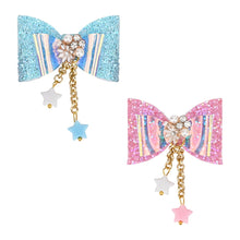 Load image into Gallery viewer, Glitter Bows Floral Charms Hair Clip - Set of 2
