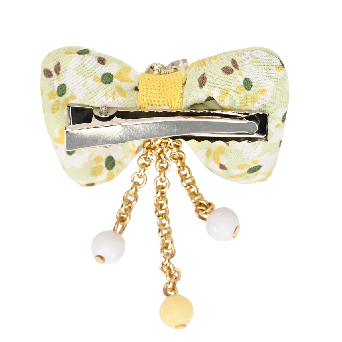 Floral Bows Tassels Hair Clip - Set of 2