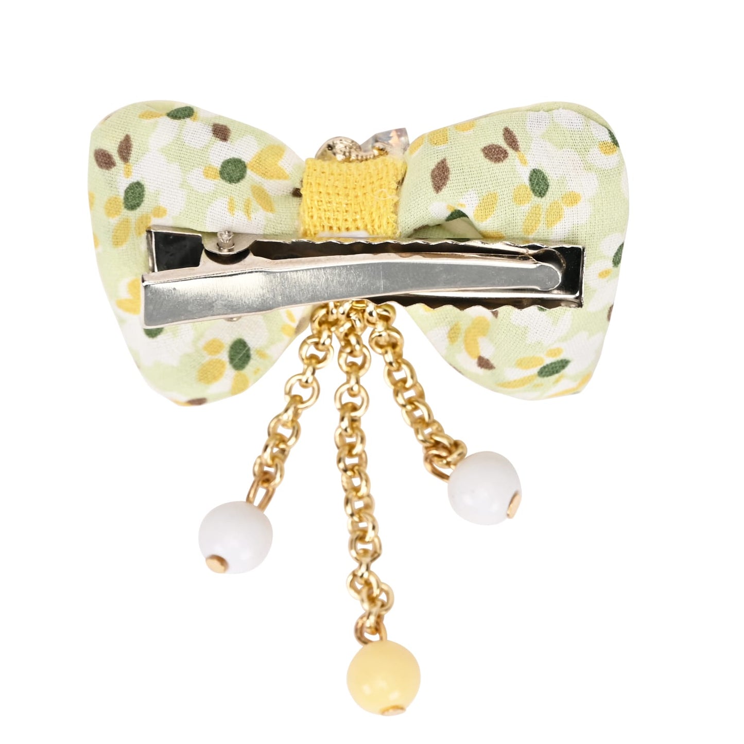 Floral Bows Tassels Hair Clip - Set of 2