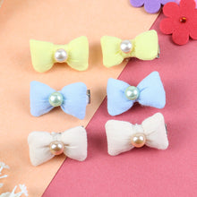 Load image into Gallery viewer, Mini Bows Hair Clips - Set of 6
