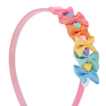 Load image into Gallery viewer, Polka Dot Bows Heart Charm Hair Band
