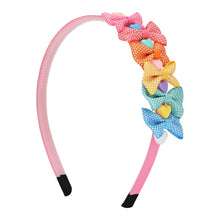 Load image into Gallery viewer, Polka Dot Bows Heart Charm Hair Band
