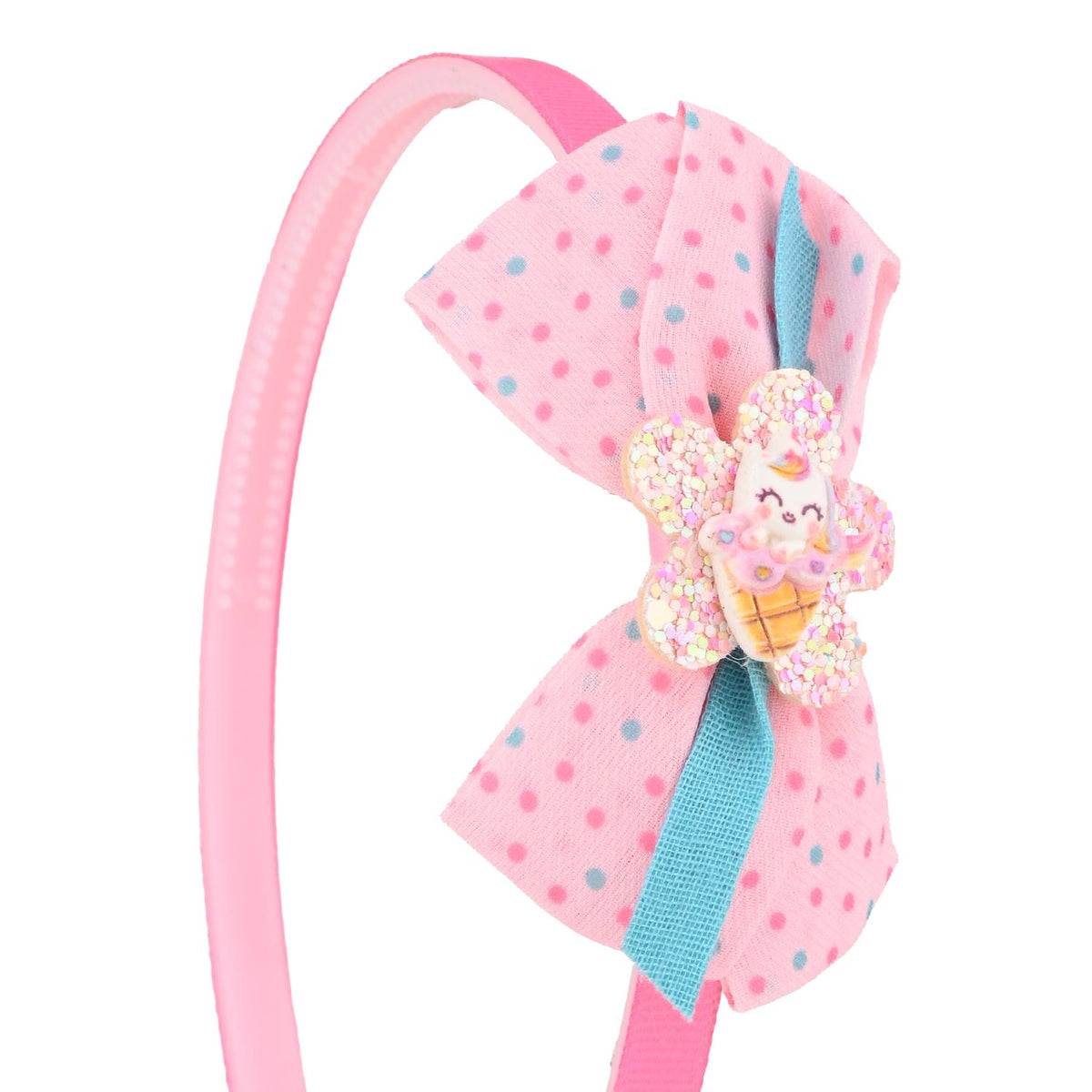 Unicorn Charm Bow Hair Band