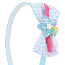 Load image into Gallery viewer, Rainbow Charm Bow Hair Band
