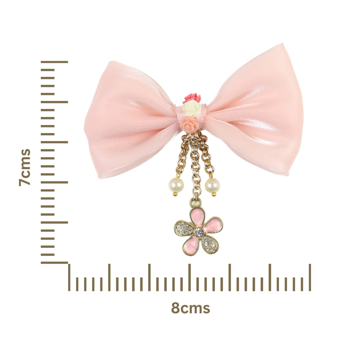 Hanging Charms Bow Hair Clip